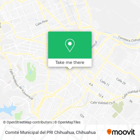 Comité Municipal del PRI Chihuahua map