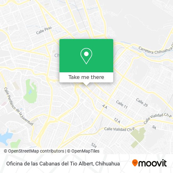 Mapa de Oficina de las Cabanas del Tio Albert