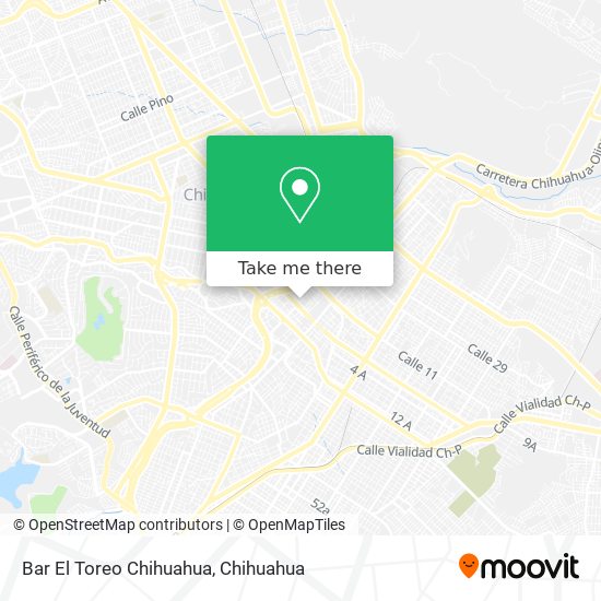 Bar El Toreo Chihuahua map