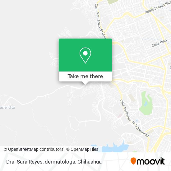 Mapa de Dra. Sara Reyes, dermatóloga