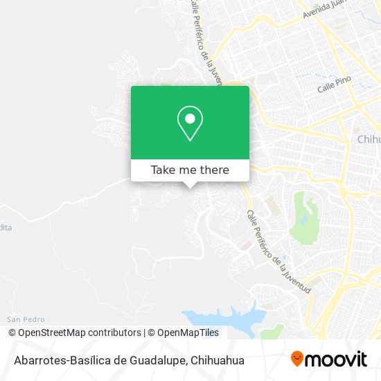 Abarrotes-Basílica de Guadalupe map