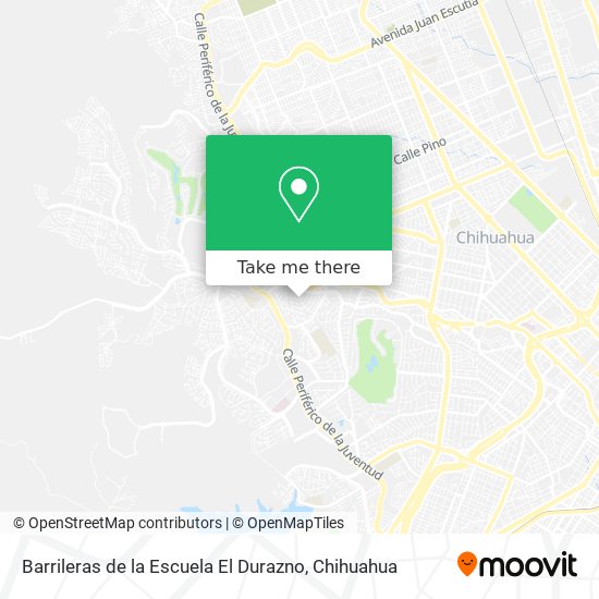 Barrileras de la Escuela El Durazno map