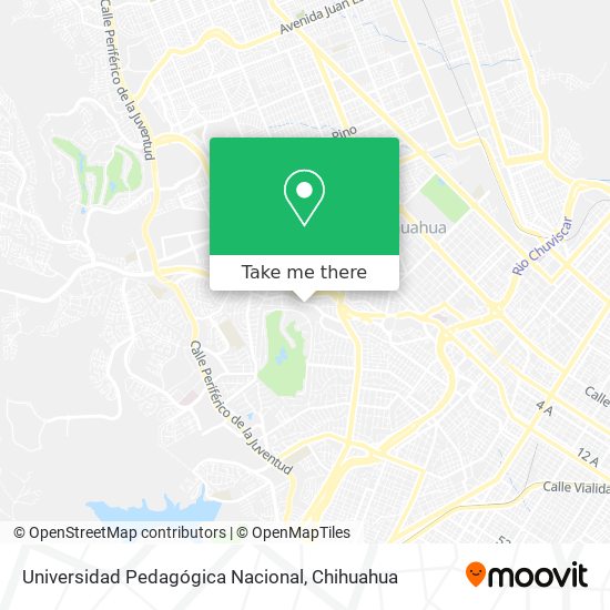 Universidad Pedagógica Nacional map