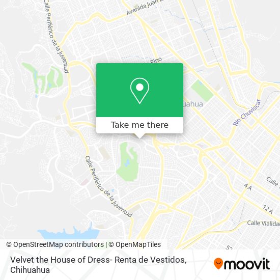 Mapa de Velvet the House of Dress- Renta de Vestidos