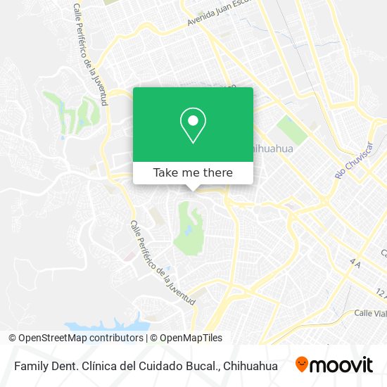 Family Dent. Clínica del Cuidado Bucal. map