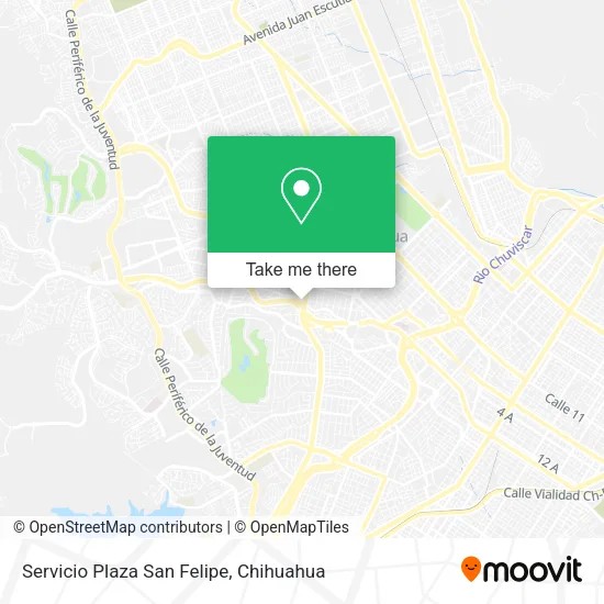 Mapa de Servicio Plaza San Felipe
