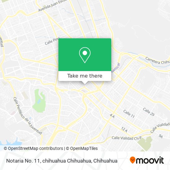 Mapa de Notaria No. 11, chihuahua Chihuahua