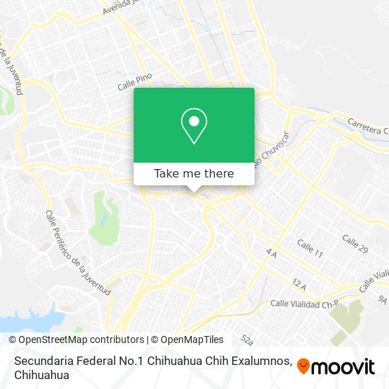 Mapa de Secundaria Federal No.1 Chihuahua Chih Exalumnos