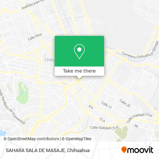 Mapa de SAHARA SALA DE MASAJE