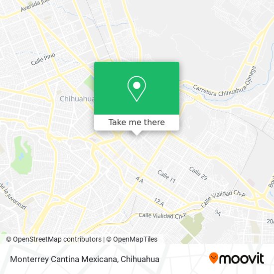 Monterrey Cantina Mexicana map