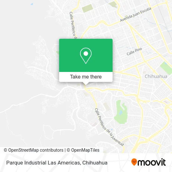 Mapa de Parque Industrial Las Americas