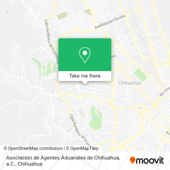 Mapa de Asociación de Agentes Aduanales de Chihuahua, a.C.