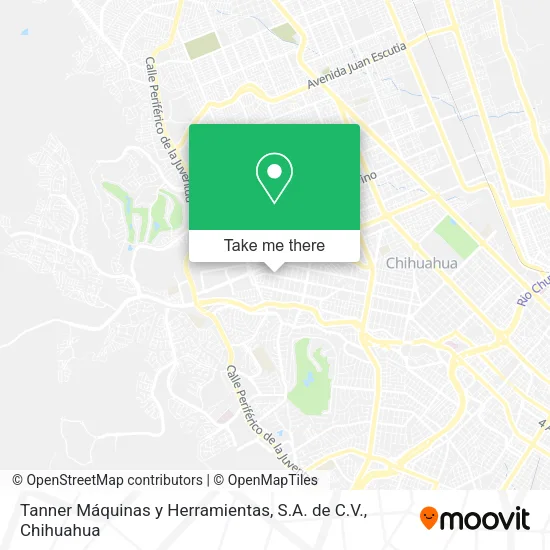 Mapa de Tanner Máquinas y Herramientas, S.A. de C.V.