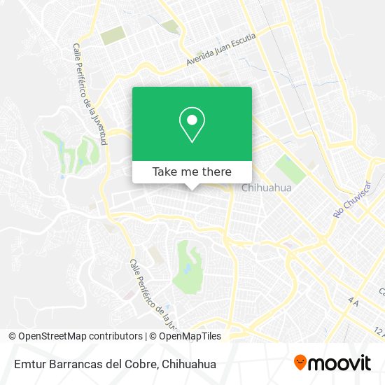Emtur Barrancas del Cobre map
