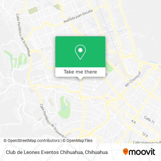 Mapa de Club de Leones Eventos Chihuahua