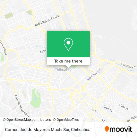 Mapa de Comunidad de Mayores Machi Sur