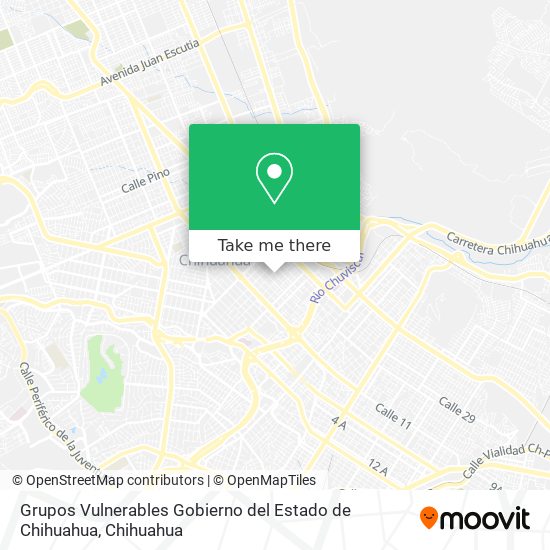 Grupos Vulnerables Gobierno del Estado de Chihuahua map