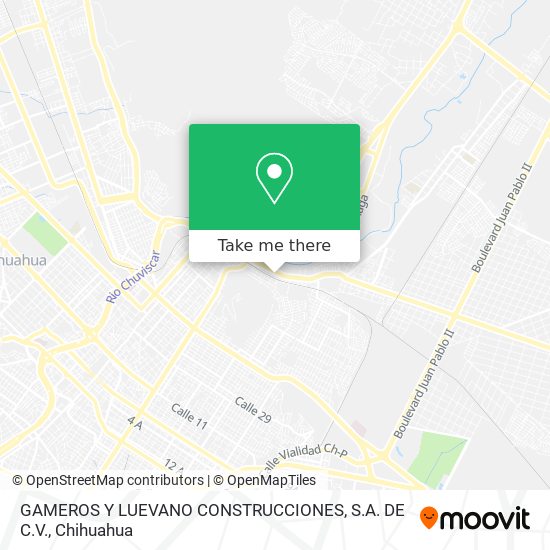 Mapa de GAMEROS Y LUEVANO CONSTRUCCIONES, S.A. DE C.V.