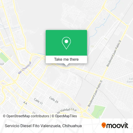 Mapa de Servicio Diesel Fito Valenzuela