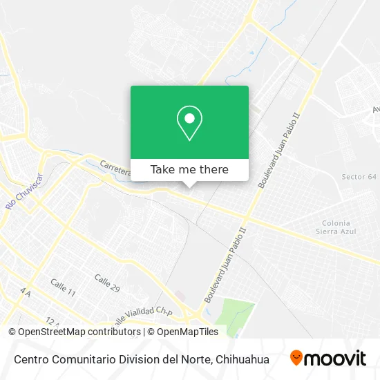 Centro Comunitario Division del Norte map