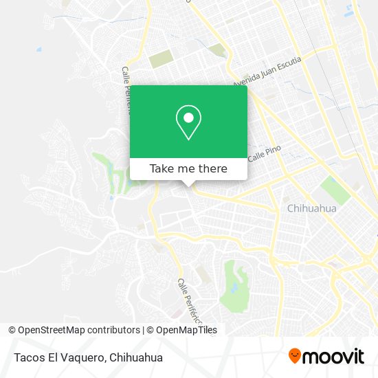 Tacos El Vaquero map