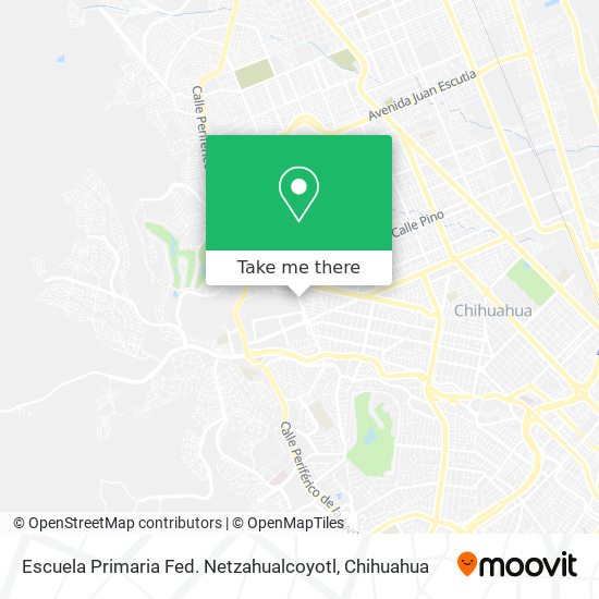 Mapa de Escuela Primaria Fed. Netzahualcoyotl