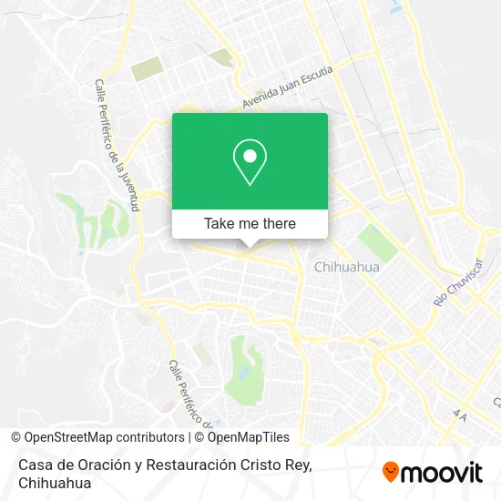 Mapa de Casa de Oración y Restauración Cristo Rey
