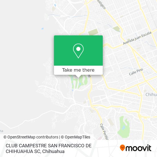 CLUB CAMPESTRE SAN FRANCISCO DE CHIHUAHUA SC map