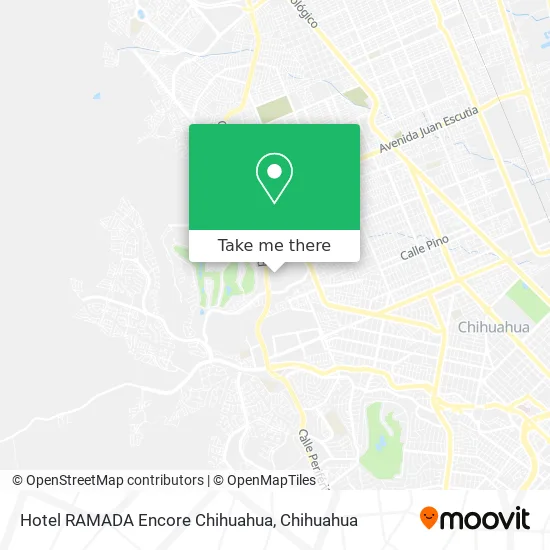 Hotel RAMADA Encore Chihuahua map