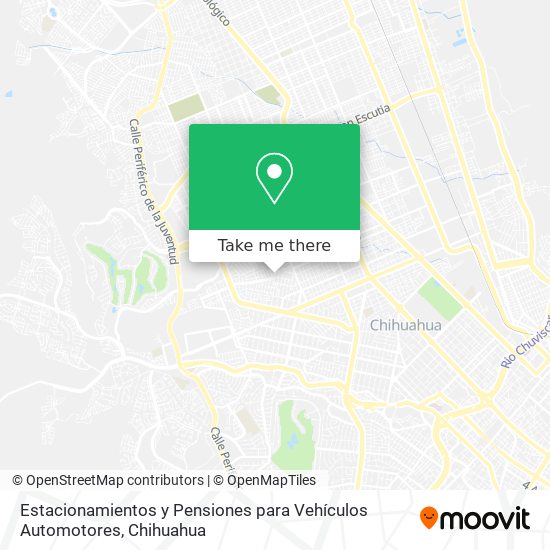 Mapa de Estacionamientos y Pensiones para Vehículos Automotores