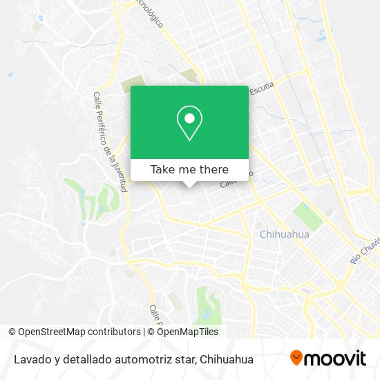 Mapa de Lavado y detallado automotriz star
