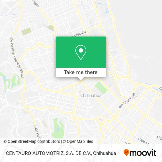 Mapa de CENTAURO AUTOMOTRIZ, S.A. DE C.V.