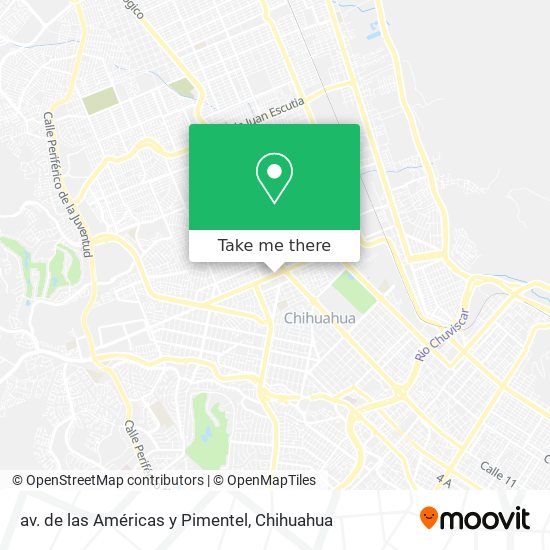 av. de las Américas y Pimentel map