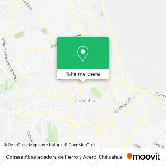 Mapa de Cofiasa Abastecedora de Fierro y Acero