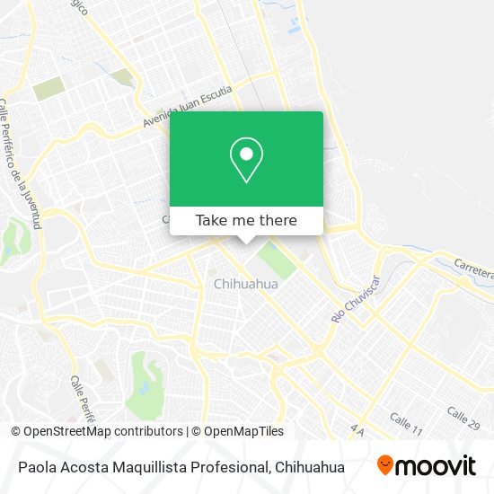 Paola Acosta Maquillista Profesional map