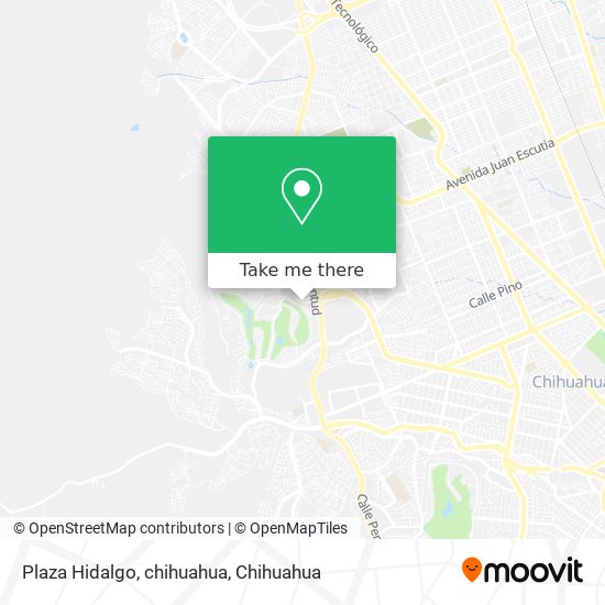 Plaza Hidalgo, chihuahua map