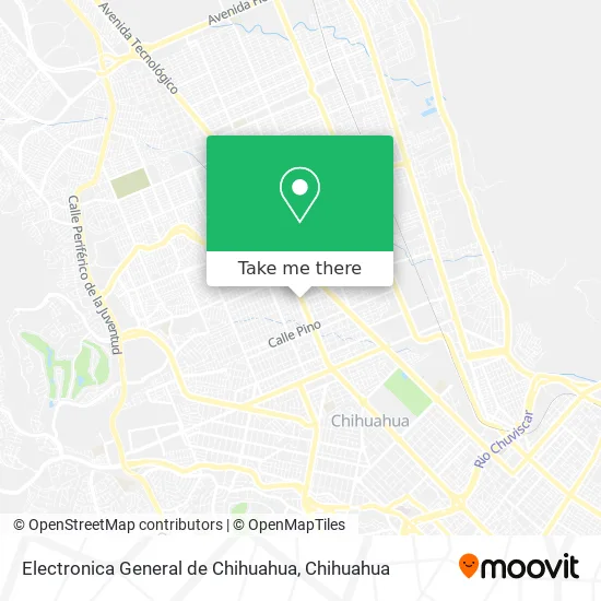 Electronica General de Chihuahua map