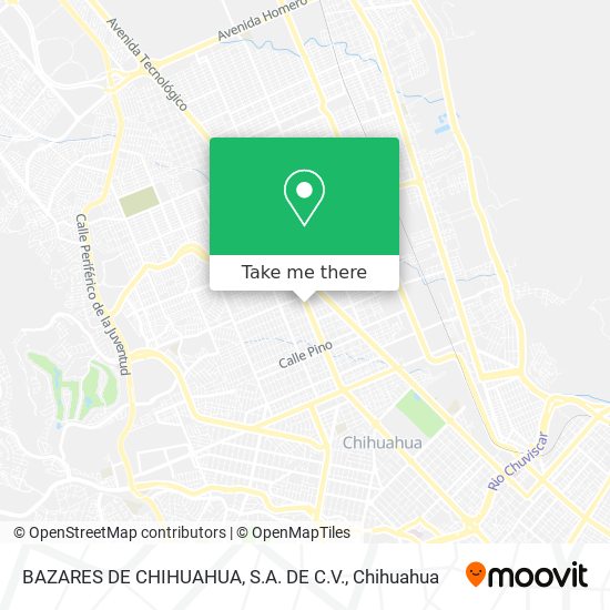 BAZARES DE CHIHUAHUA, S.A. DE C.V. map