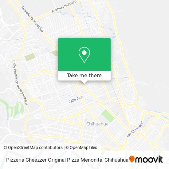 Pizzeria Cheezzer Original Pizza Menonita map