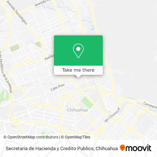 Secretaria de Hacienda y Credito Publico map