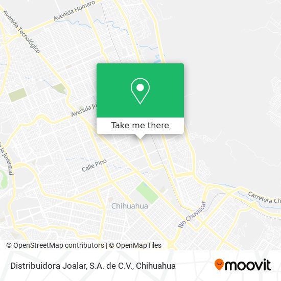 Mapa de Distribuidora Joalar, S.A. de C.V.