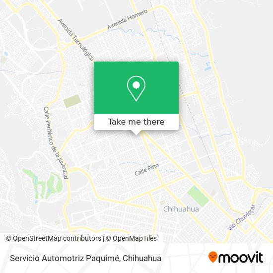 Mapa de Servicio Automotriz Paquimé