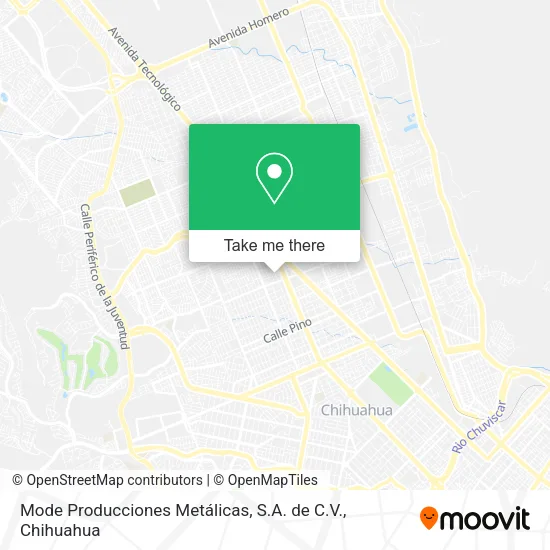 Mapa de Mode Producciones Metálicas, S.A. de C.V.
