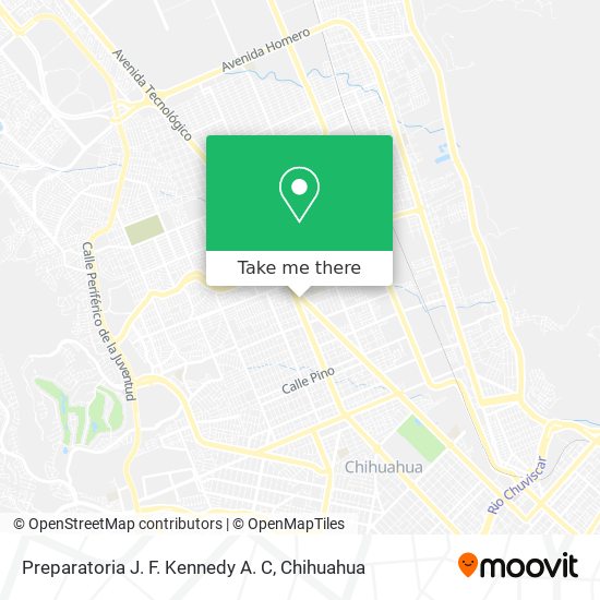 Mapa de Preparatoria J. F. Kennedy A. C