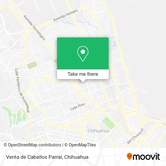 Mapa de Venta de Caballos Parral