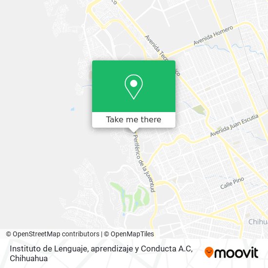 Instituto de Lenguaje, aprendizaje y Conducta A.C map