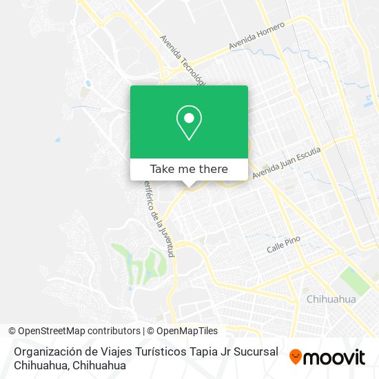 Organización de Viajes Turísticos Tapia Jr Sucursal Chihuahua map