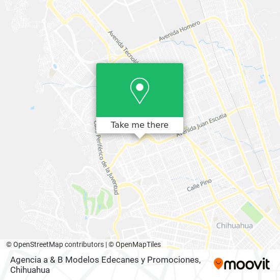 Mapa de Agencia a & B Modelos Edecanes y Promociones