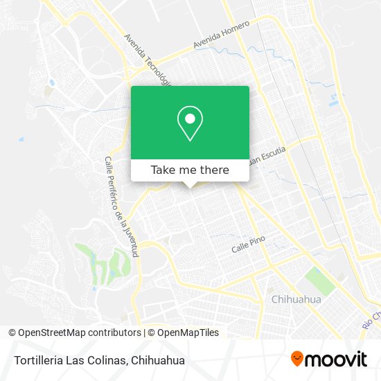 Mapa de Tortilleria Las Colinas