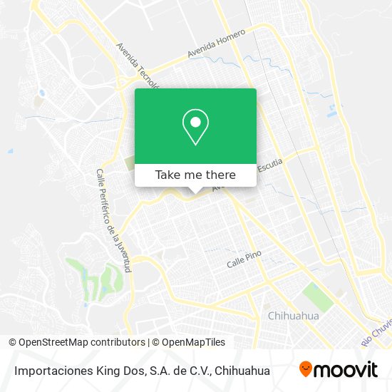 Mapa de Importaciones King Dos, S.A. de C.V.